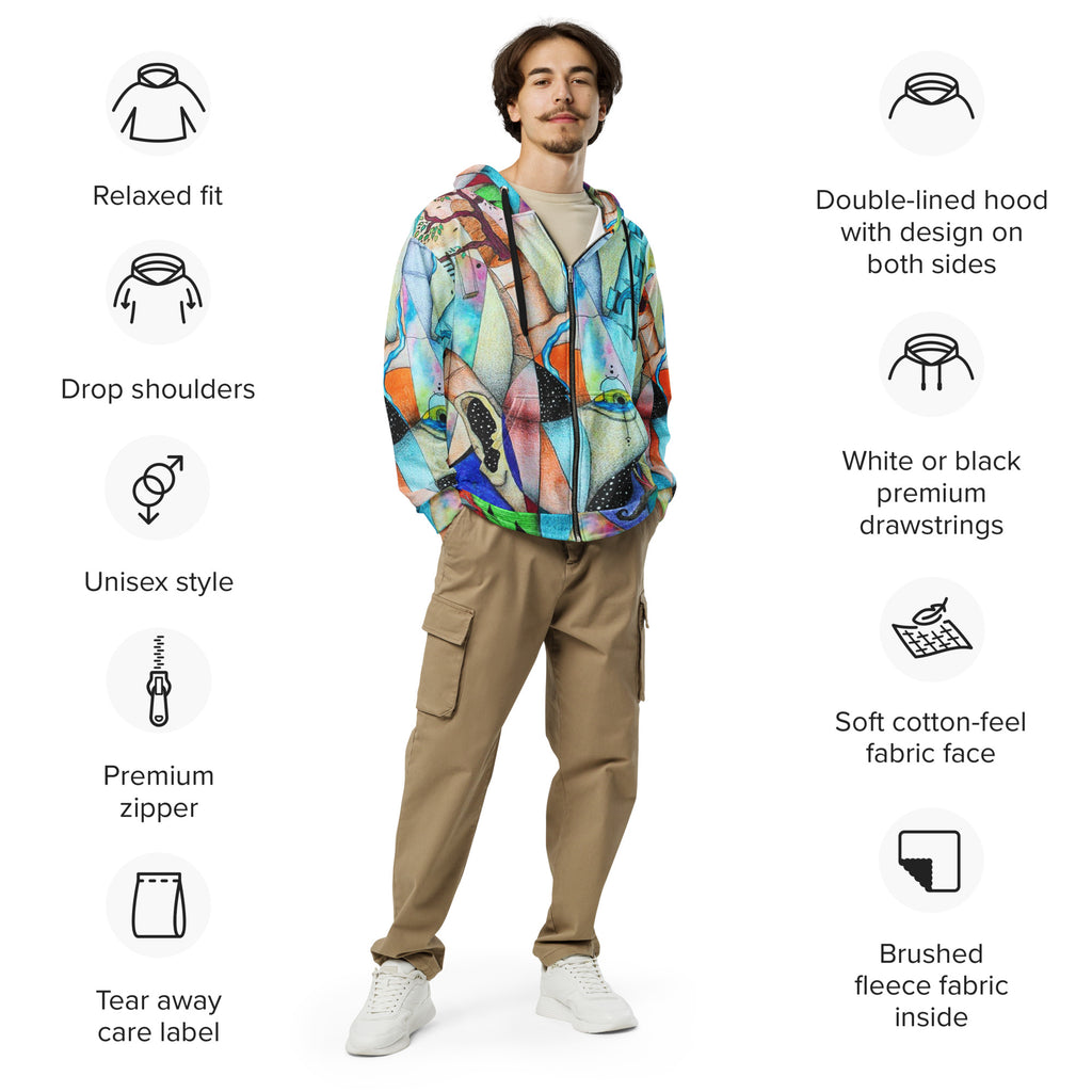 Elemental zip hoodie