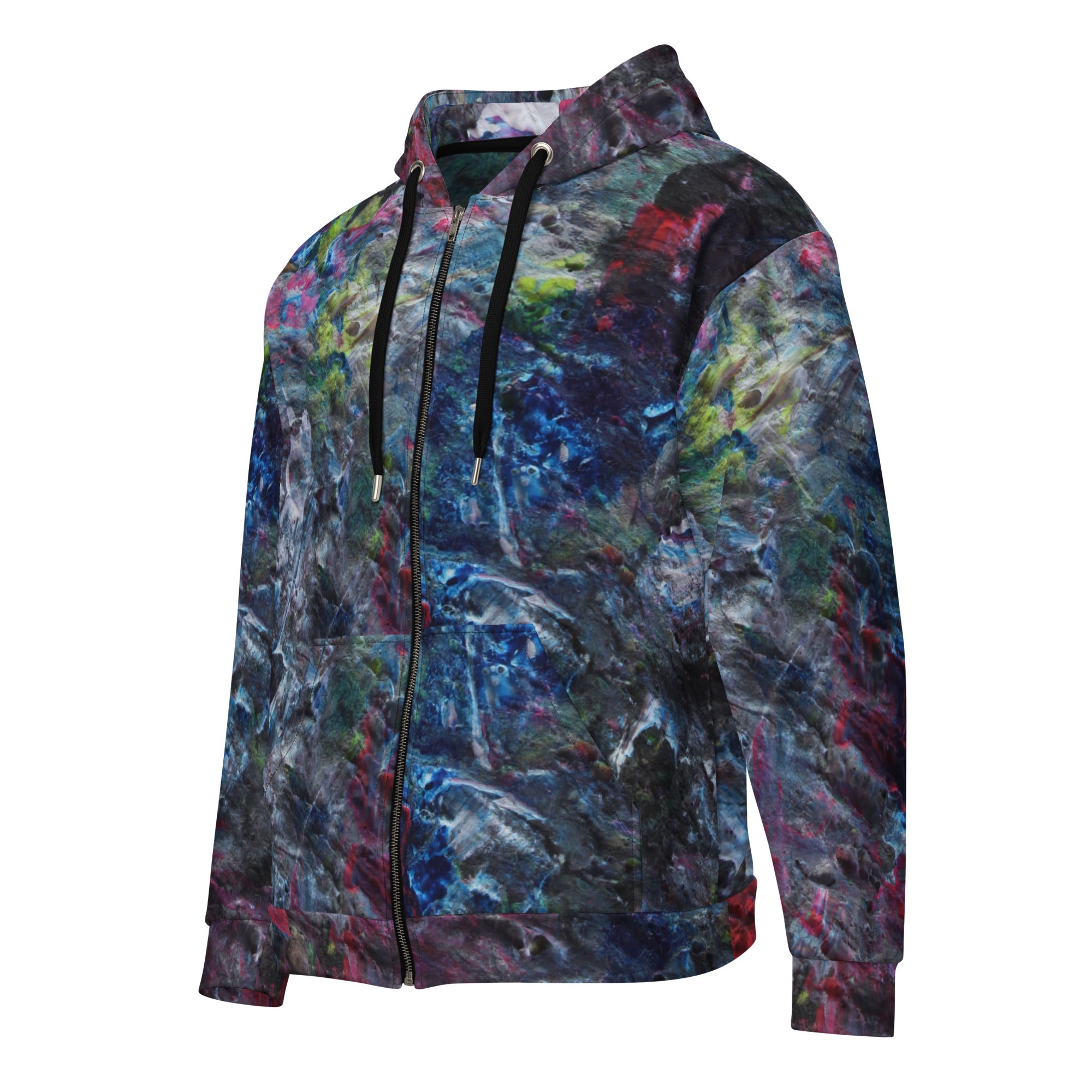 Petroleum zip hoodie