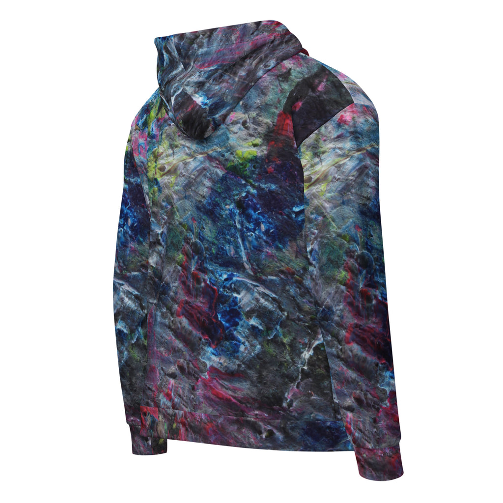 Petroleum zip hoodie