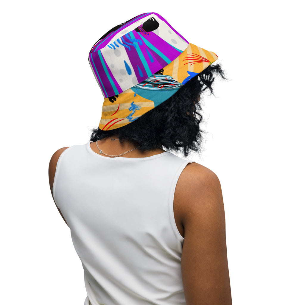 Hair Reversible bucket hat
