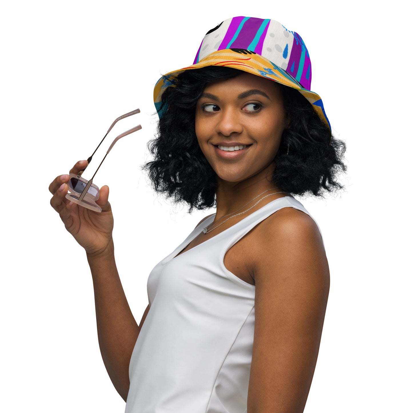 Hair Reversible bucket hat