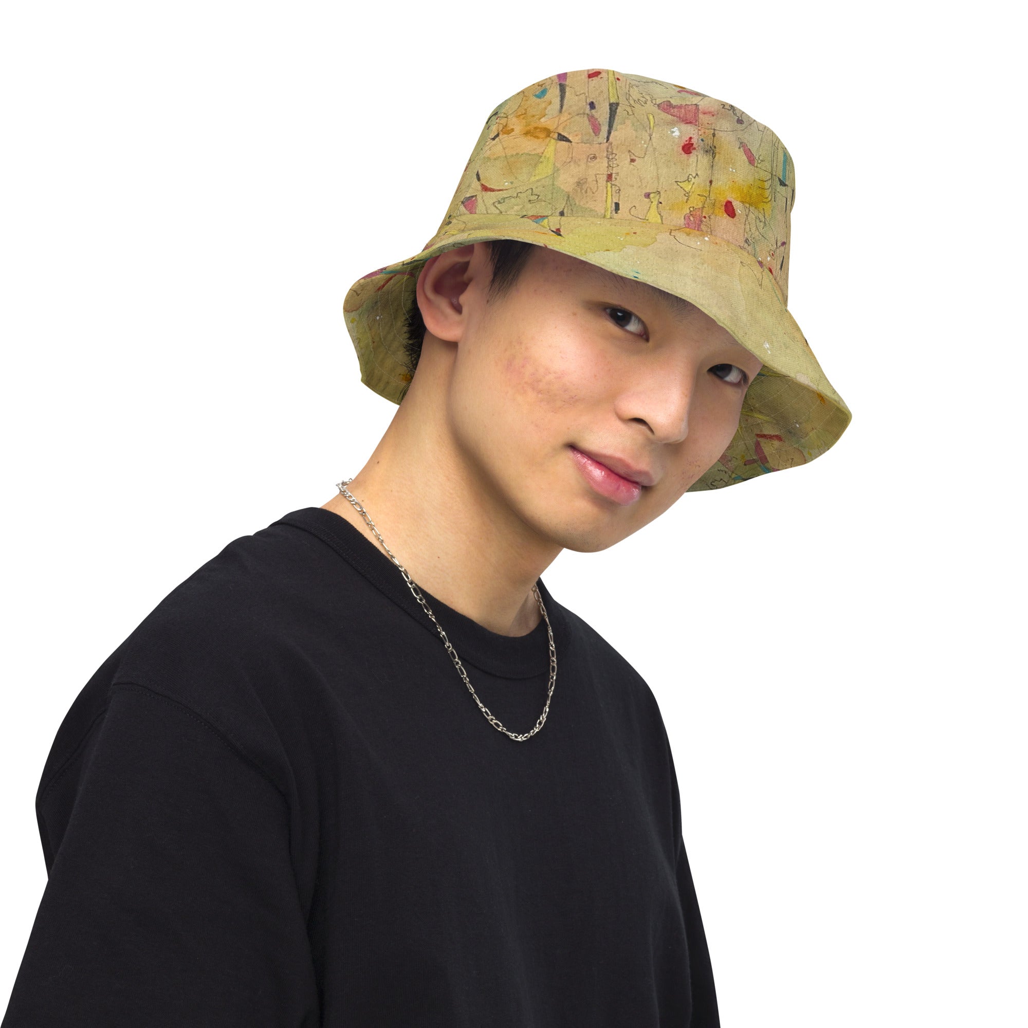 Memories Reversible bucket hat