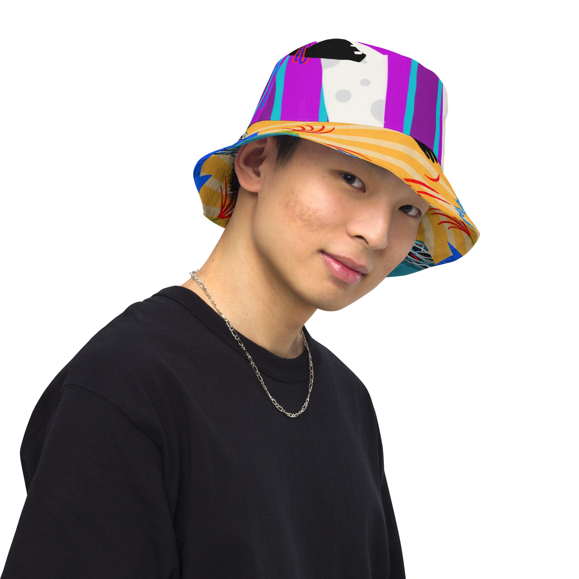 Hair Reversible bucket hat