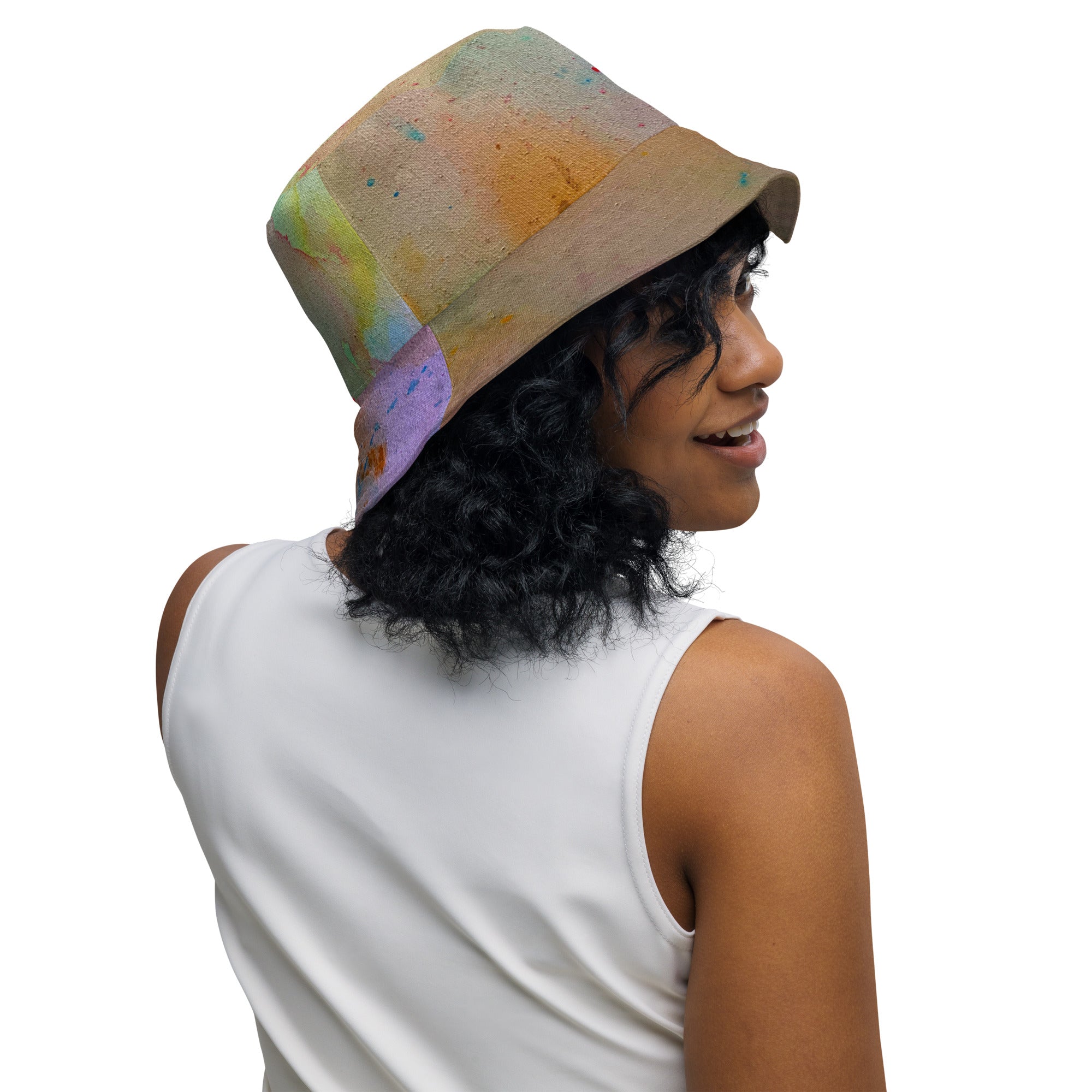Ink reversible bucket hat