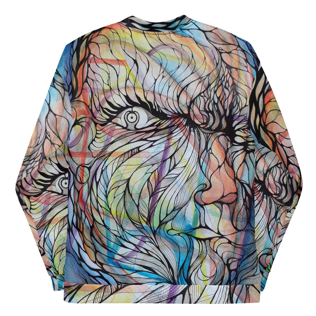 Metal liquid Bomber Jacket