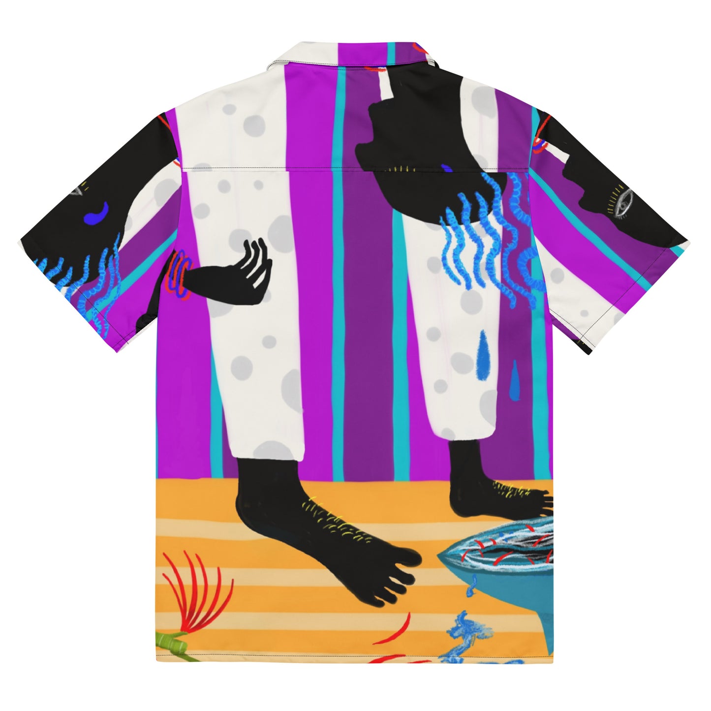 Hair button shirt