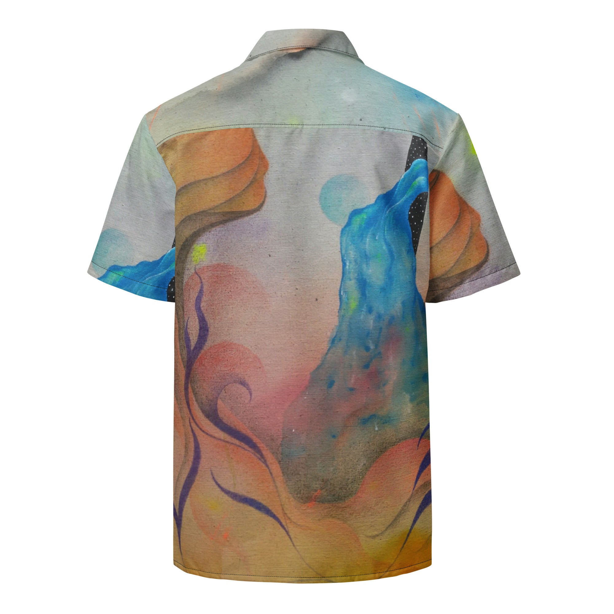 Cosmic teapot button shirt