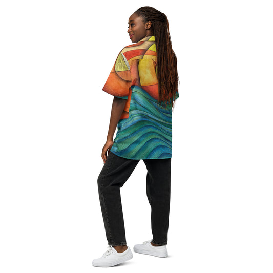 Sunset button shirt