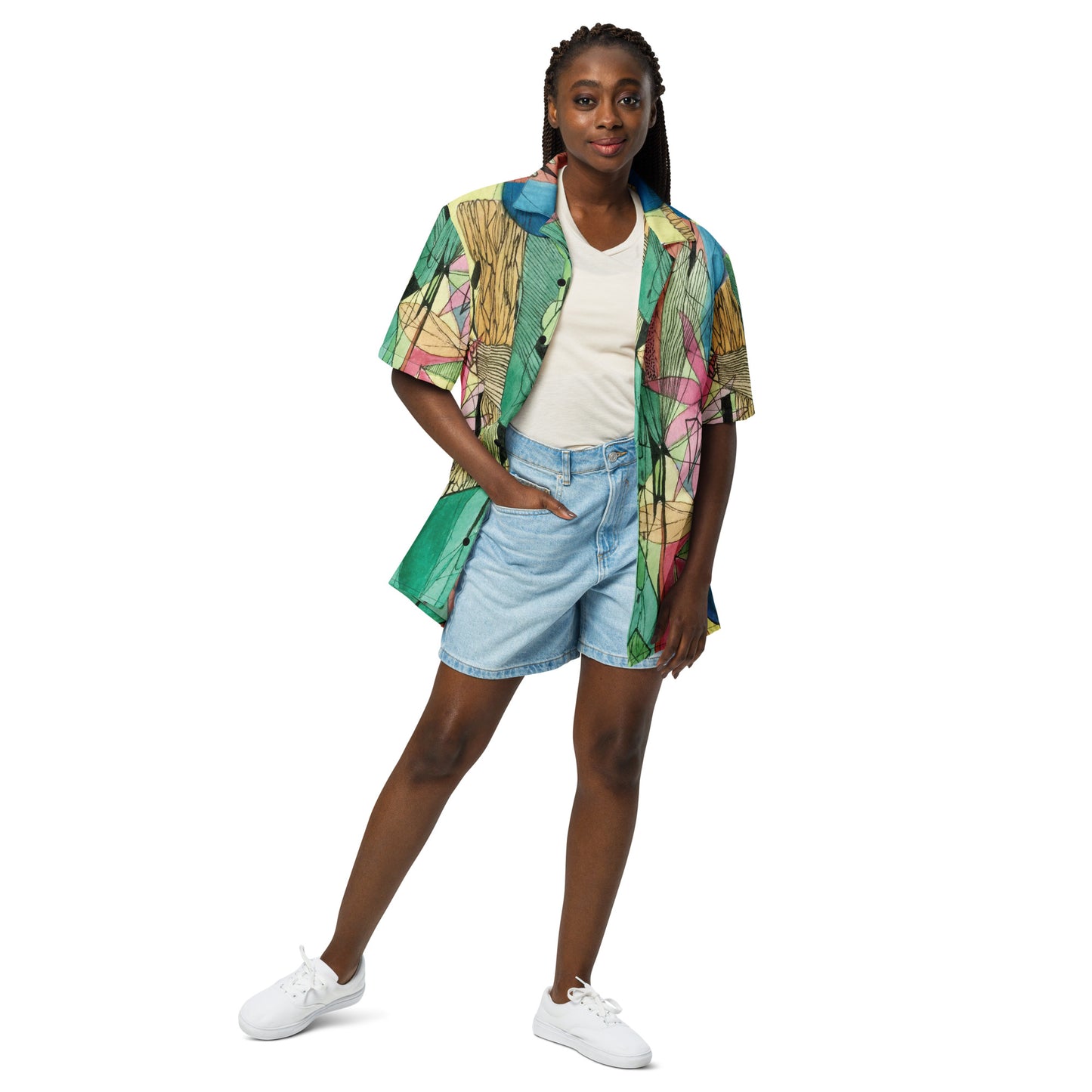 Flowers button shirt