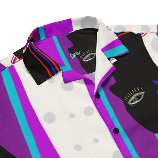 Hair button shirt