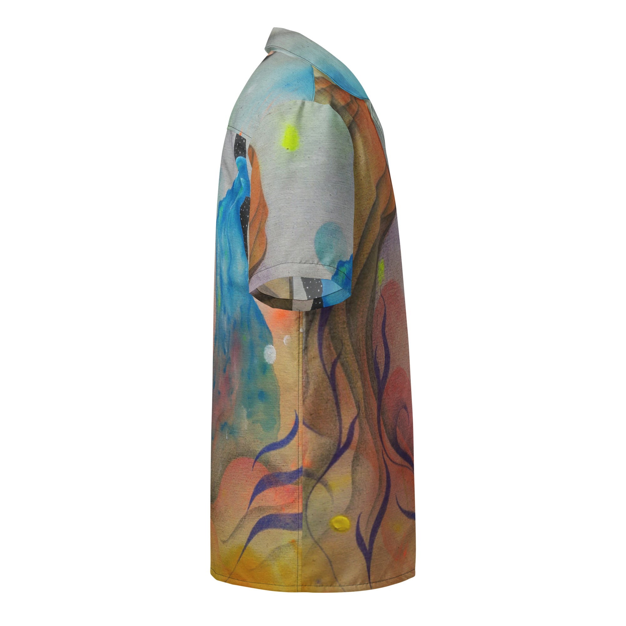 Cosmic teapot button shirt