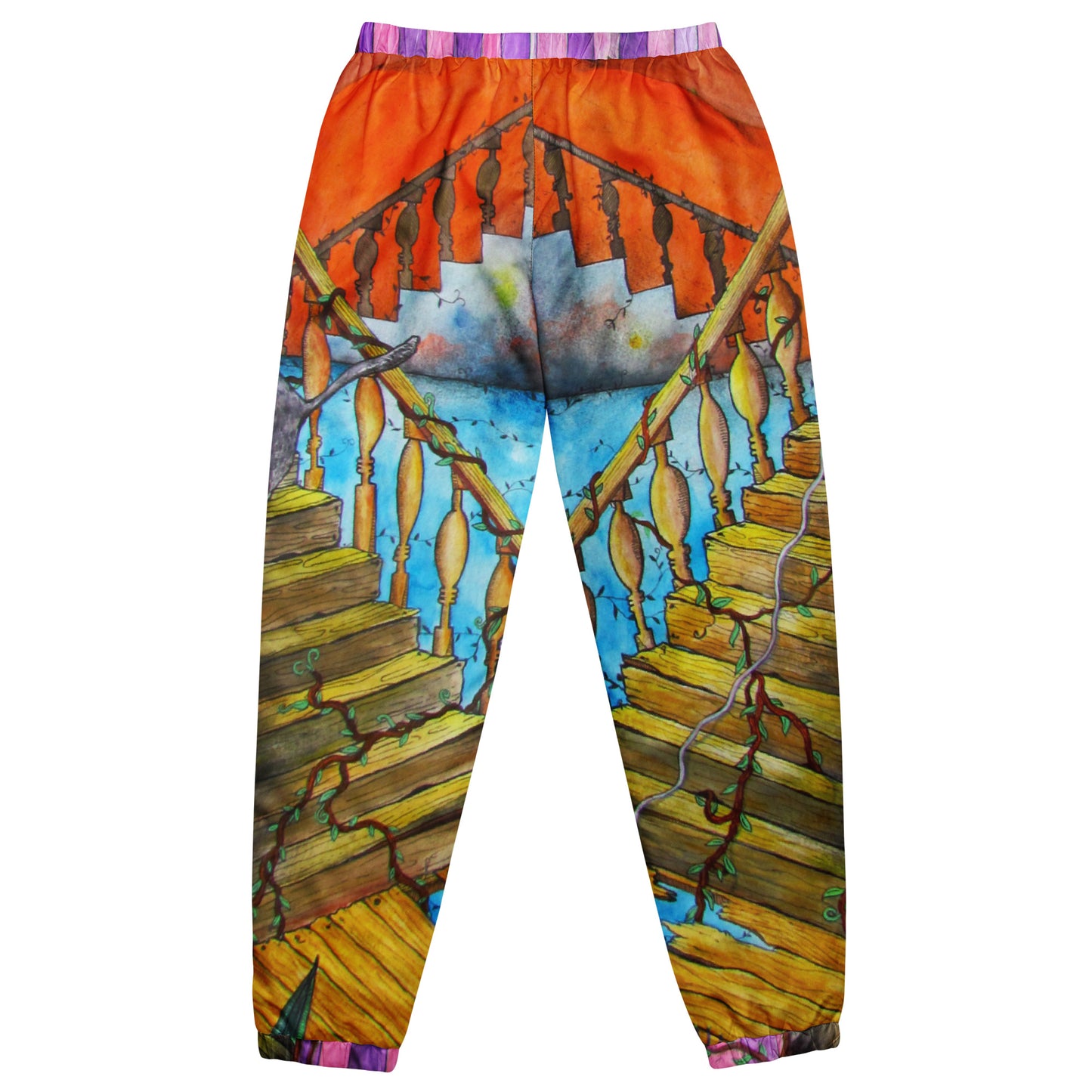 Stairs track pants