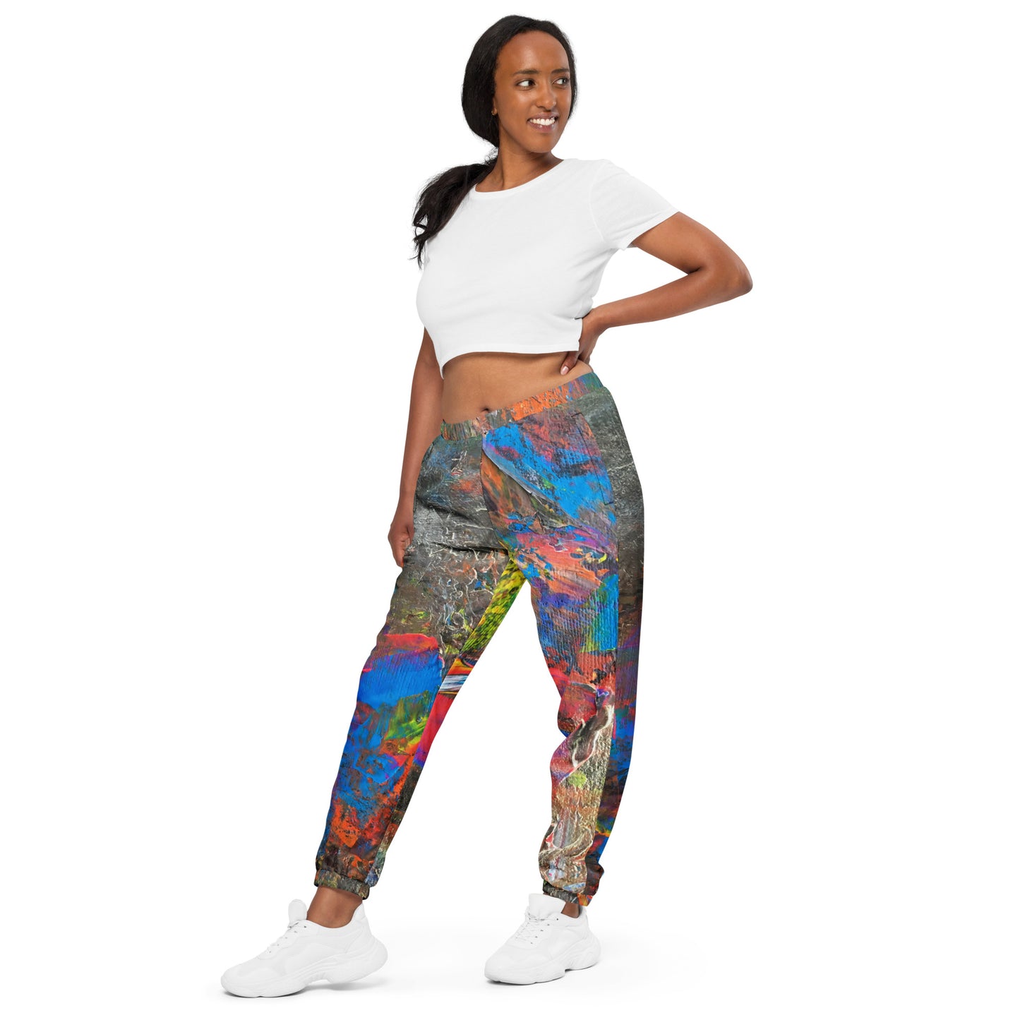 Neon track pants