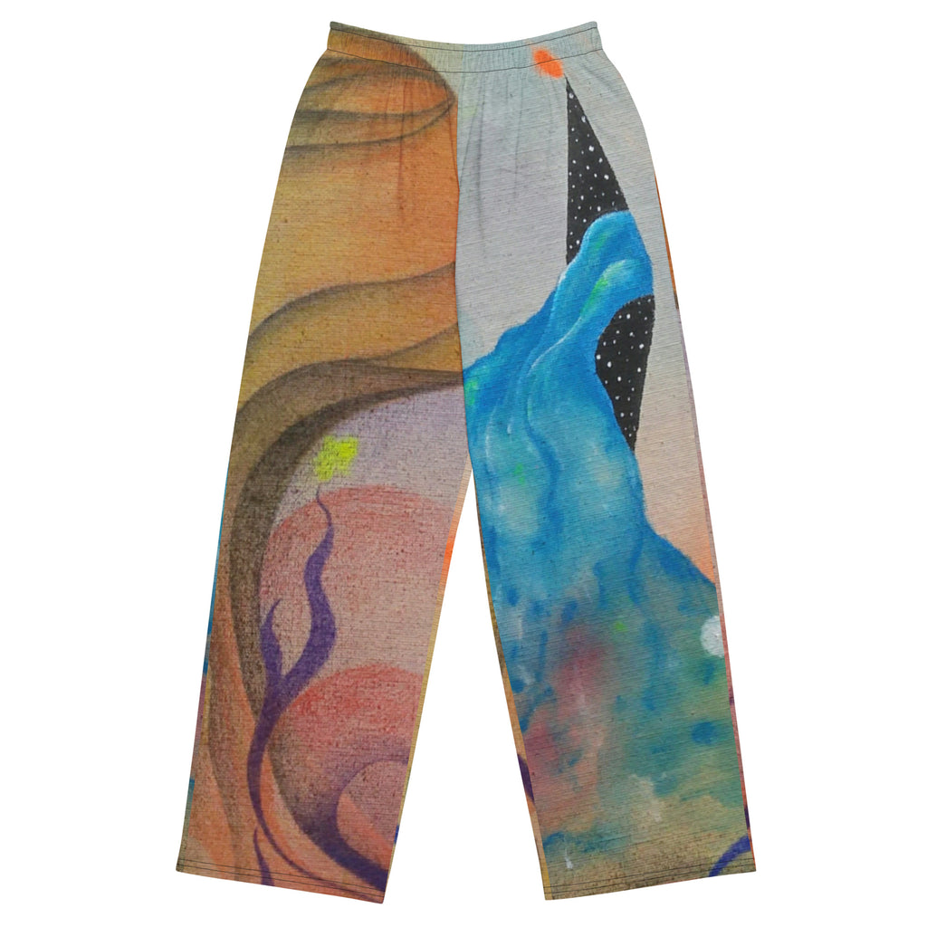 Cosmic teapot wide-leg pants