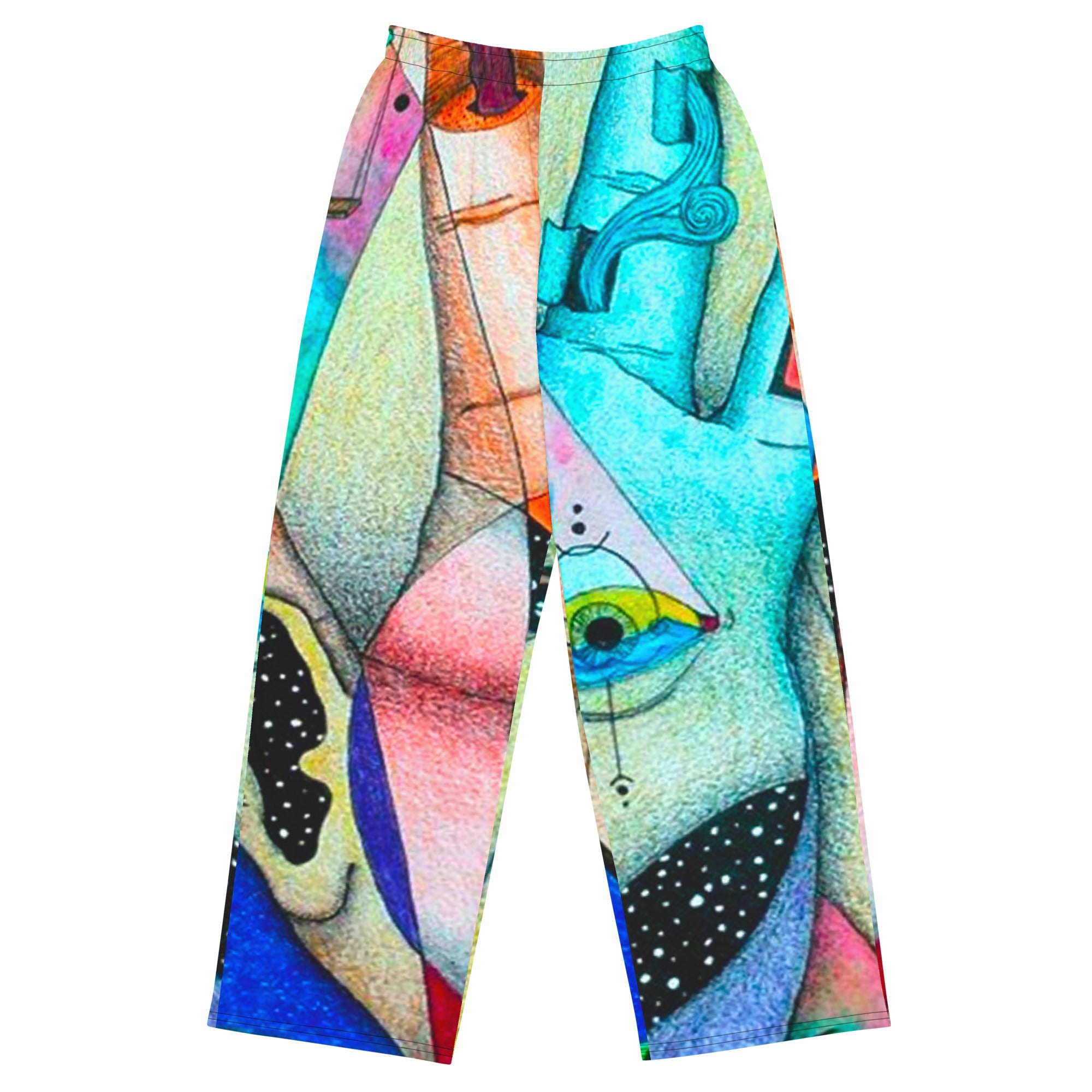 Elemental wide-leg pants