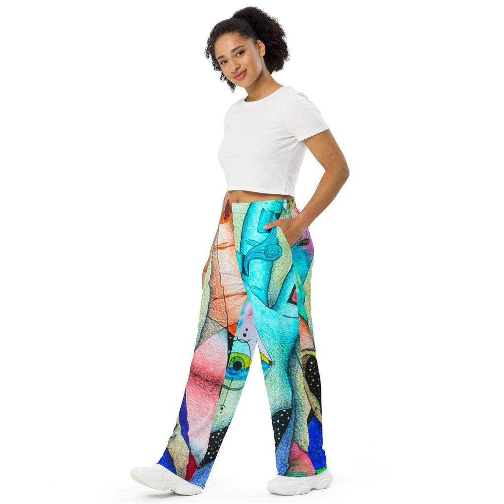 Elemental wide-leg pants