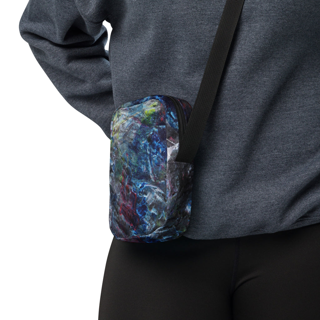 Petroleum crossbody bag