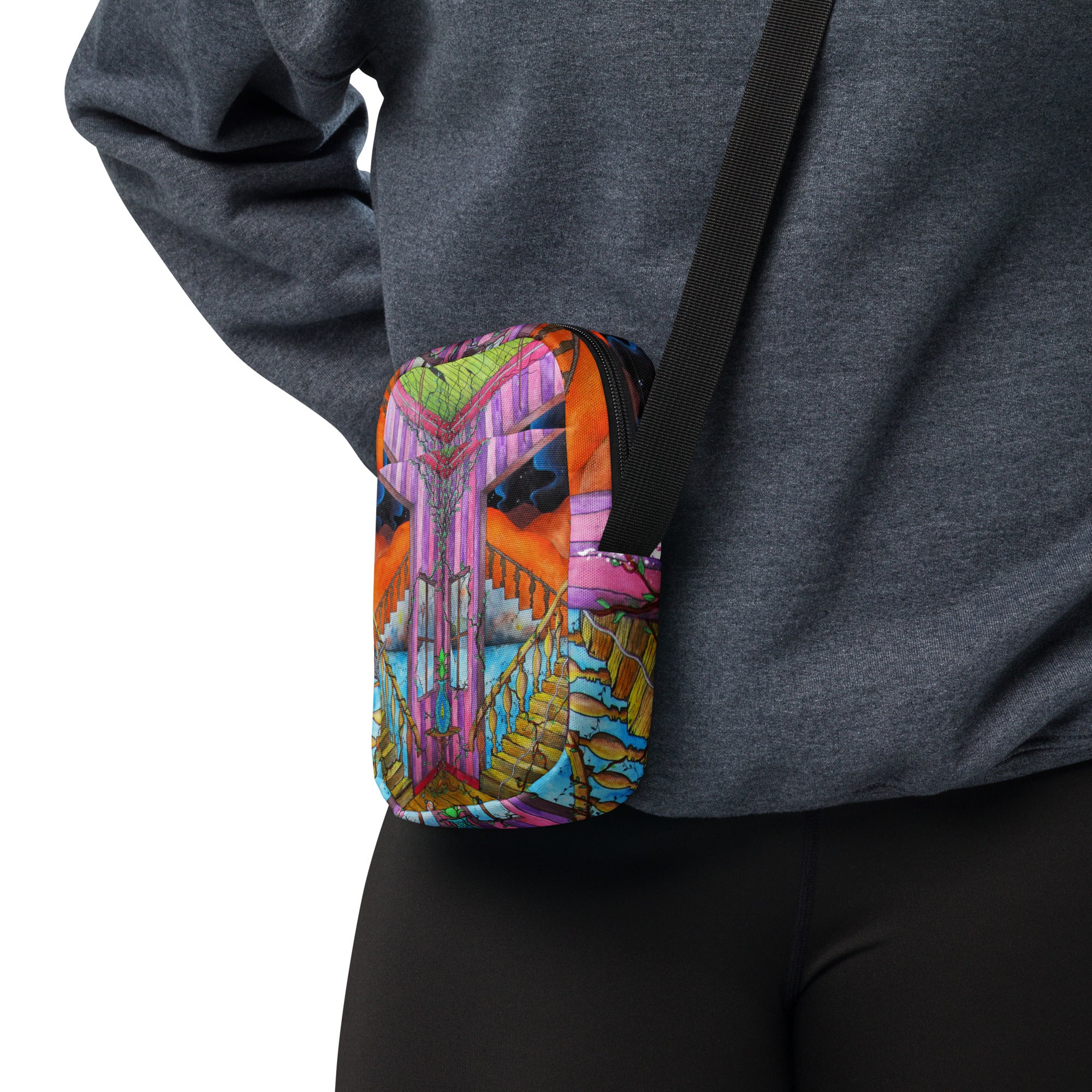 Stairs crossbody bag