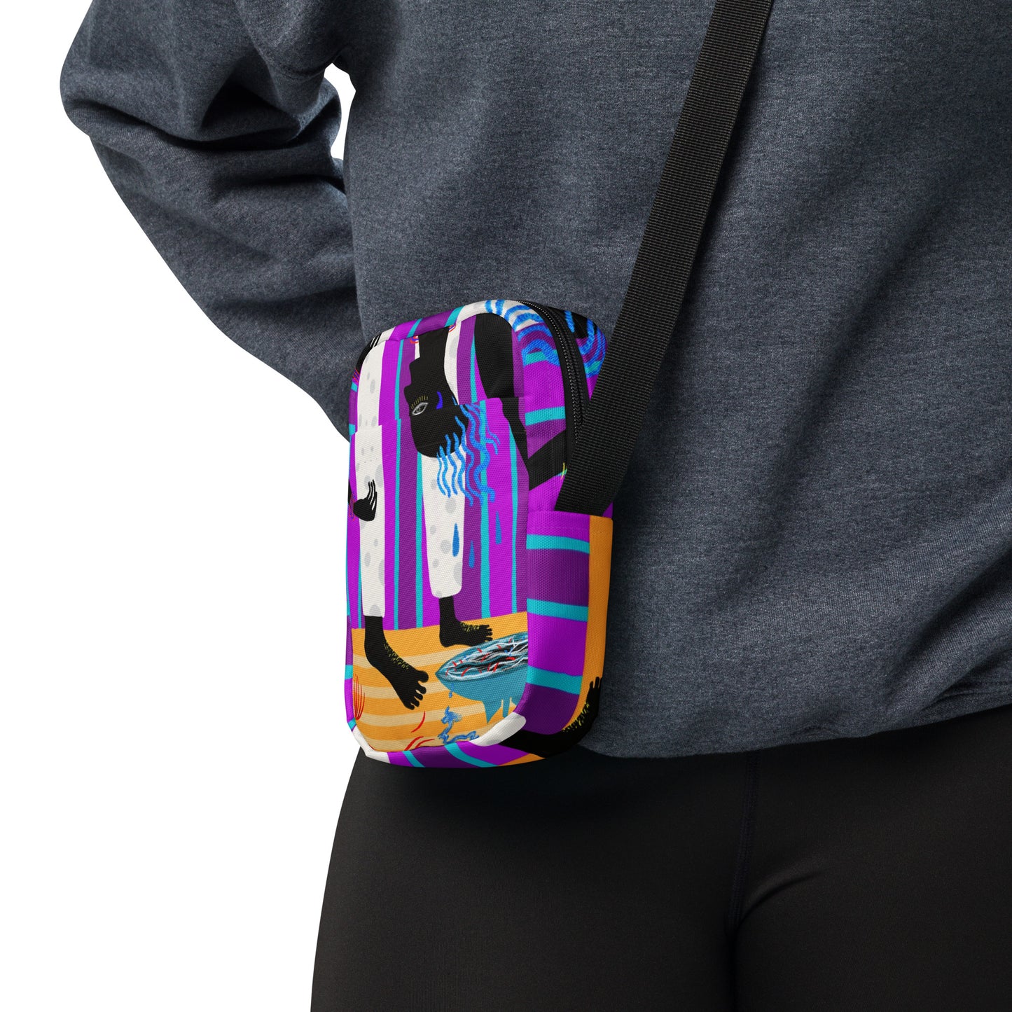 Hair crossbody bag