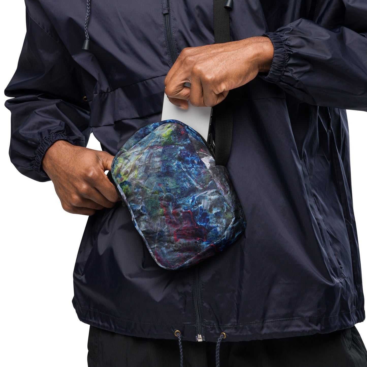Petroleum crossbody bag