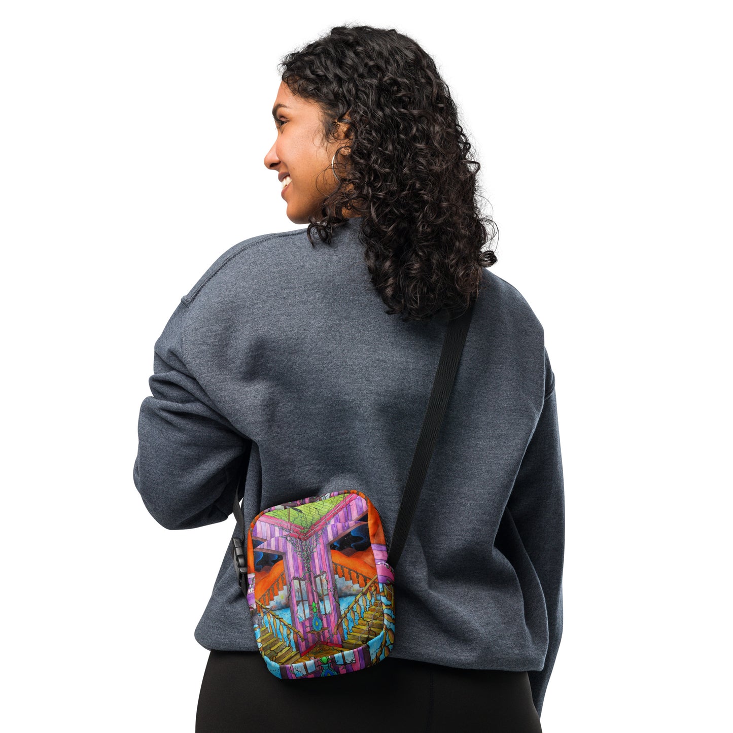 Stairs crossbody bag