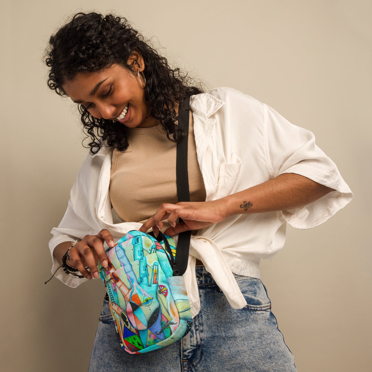 Elemental crossbody bag