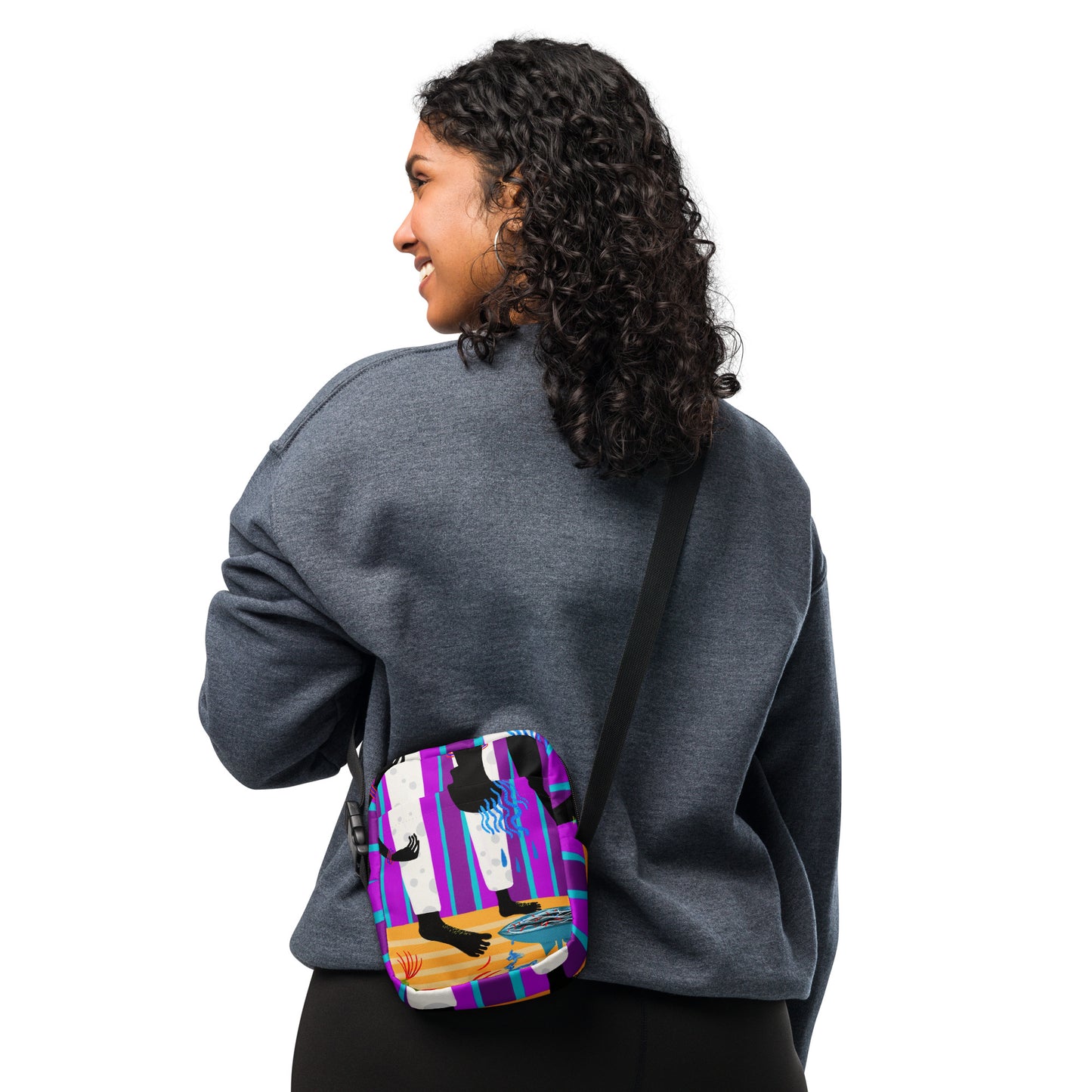 Hair crossbody bag