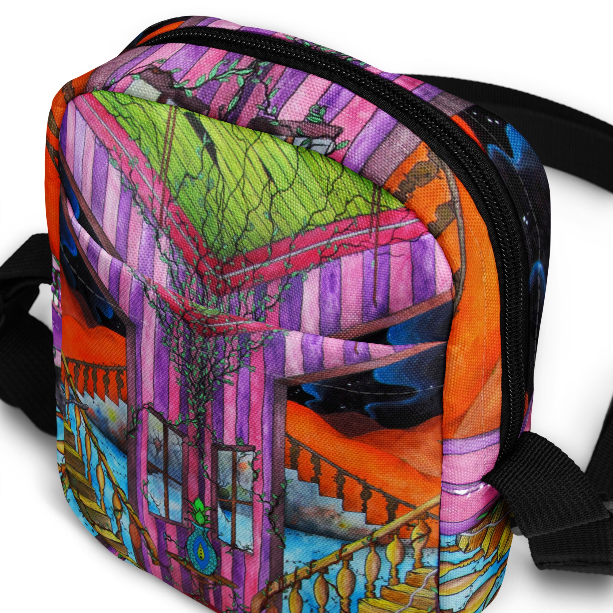 Stairs crossbody bag