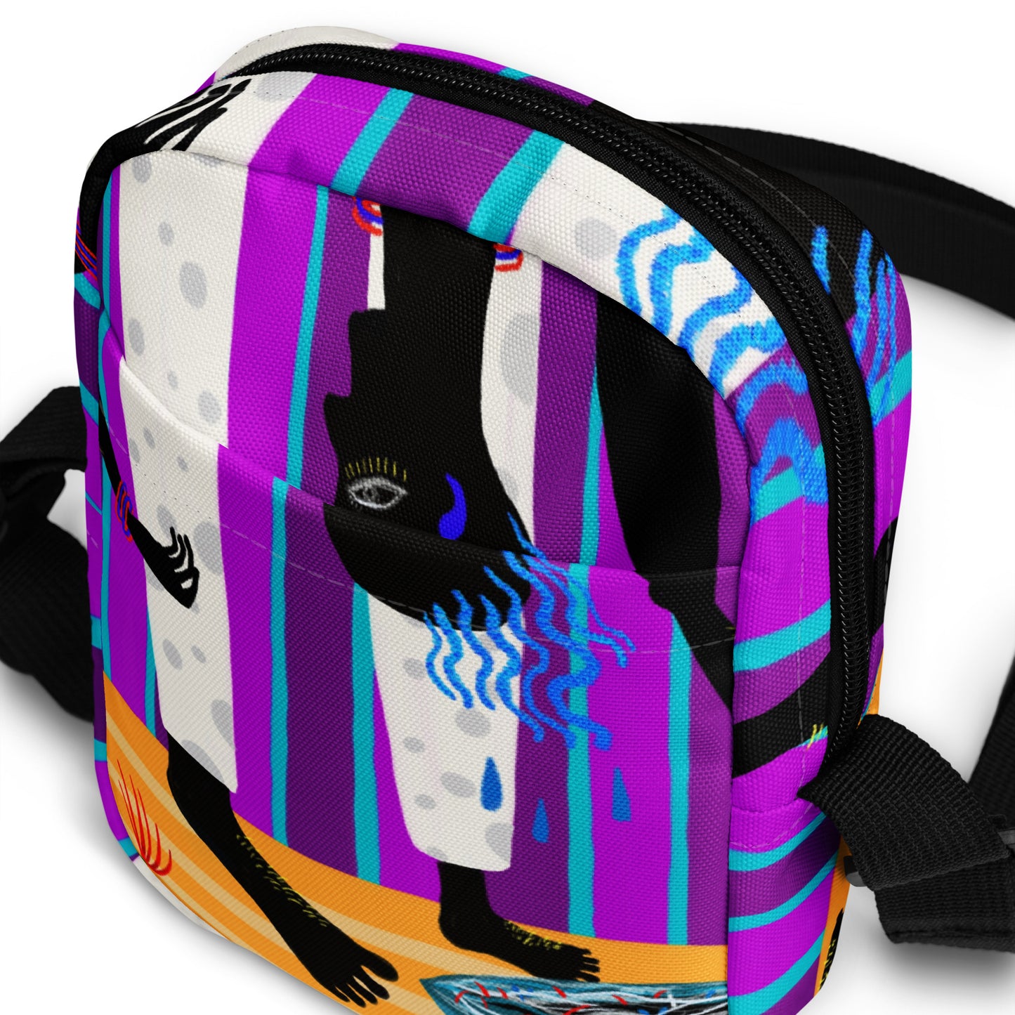 Hair crossbody bag