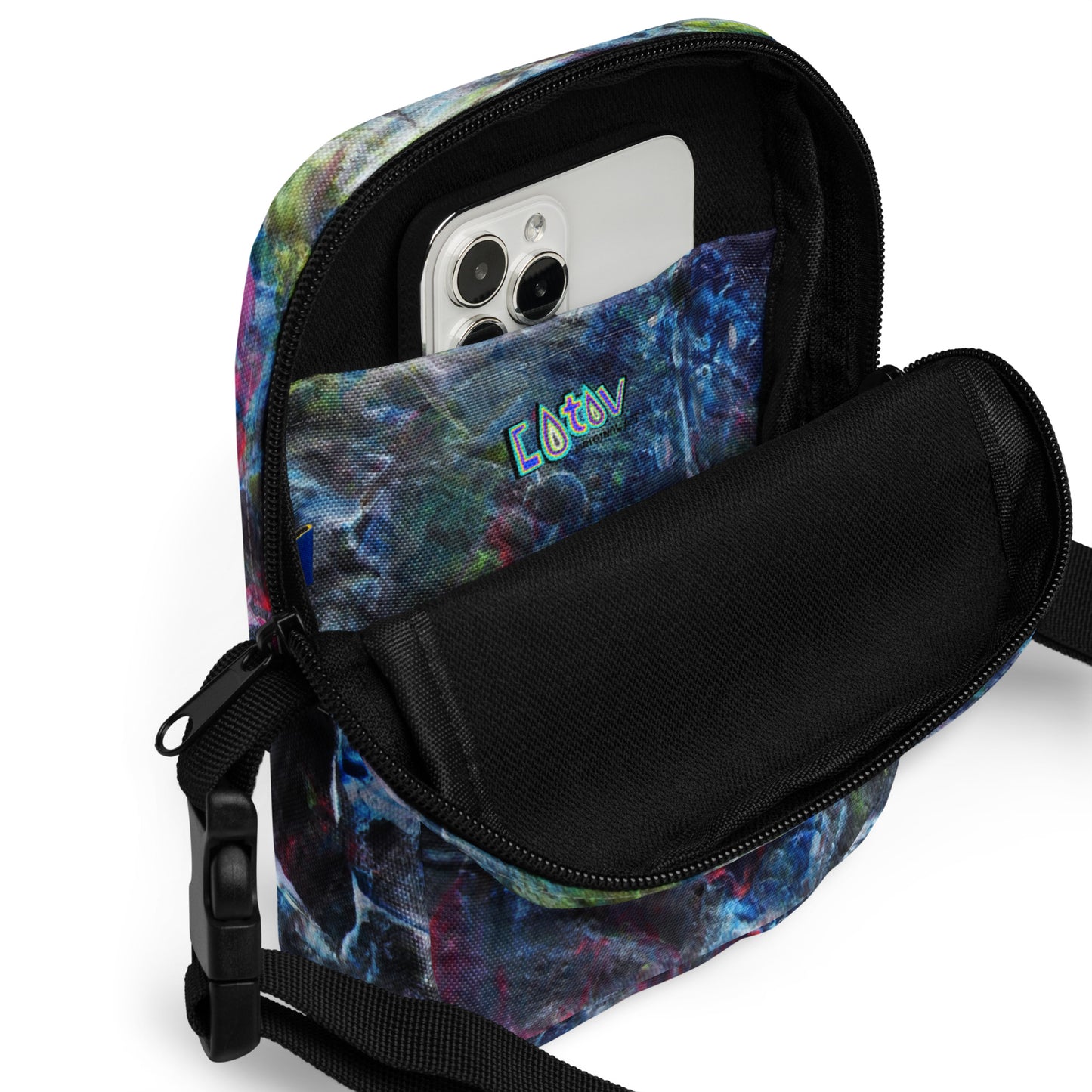 Petroleum crossbody bag