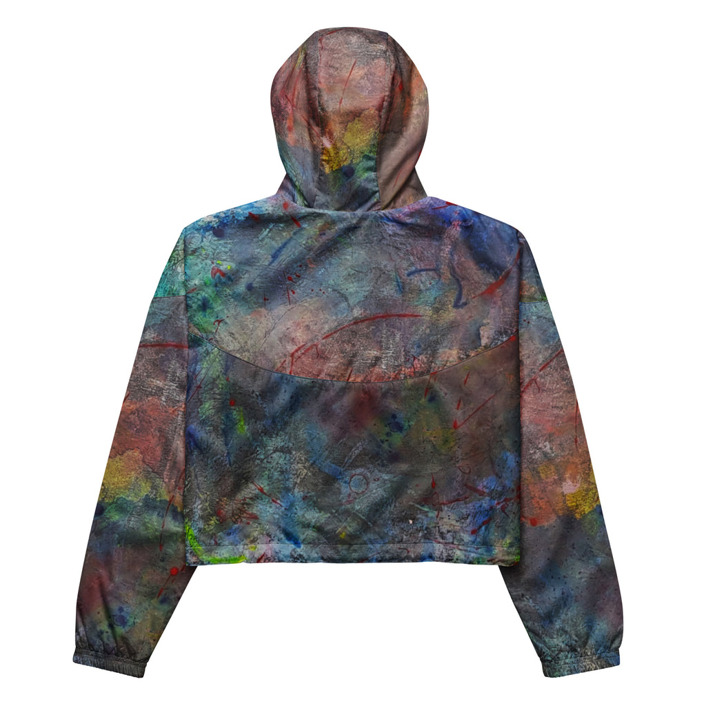 Color contact cropped windbreaker