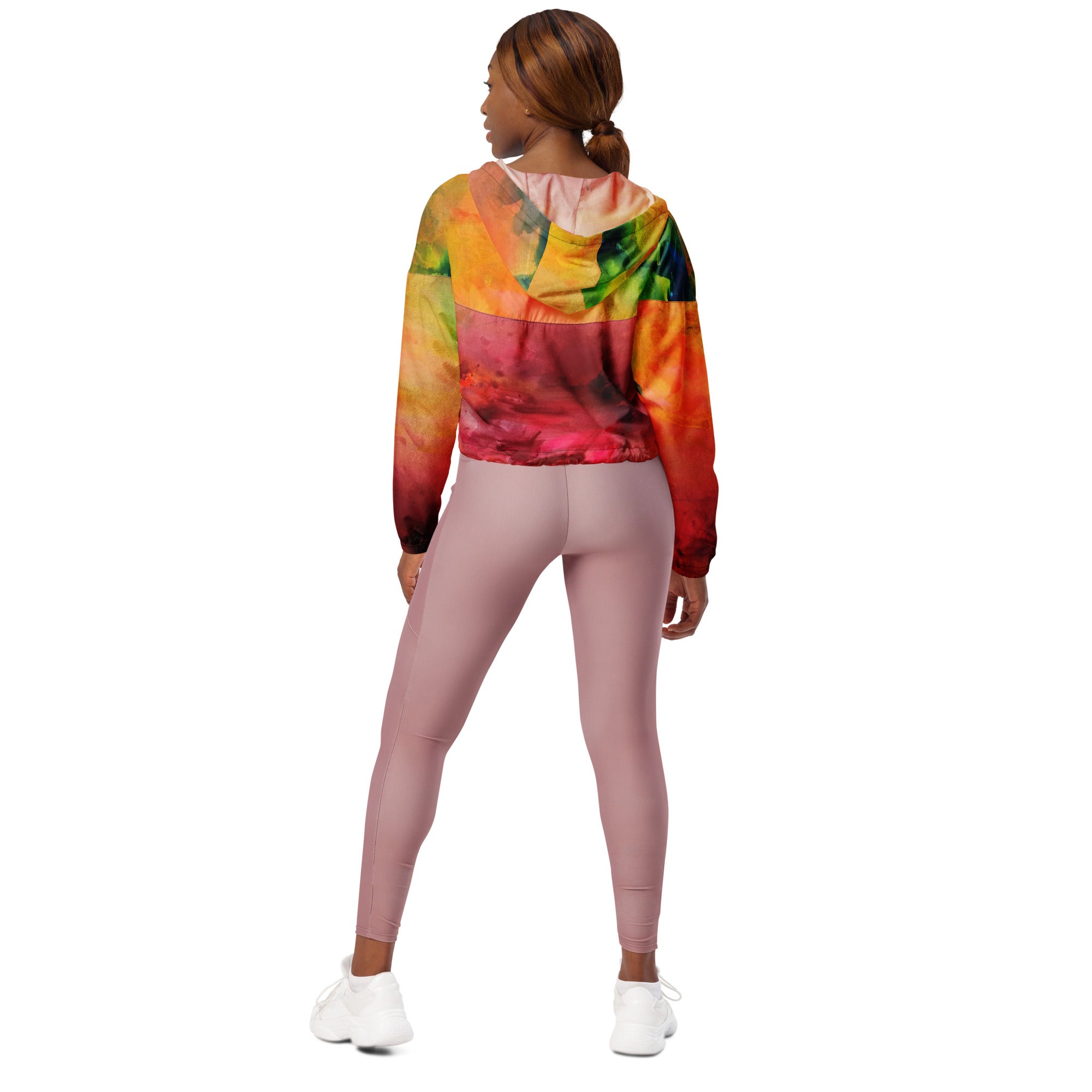 Ink soul cropped windbreaker