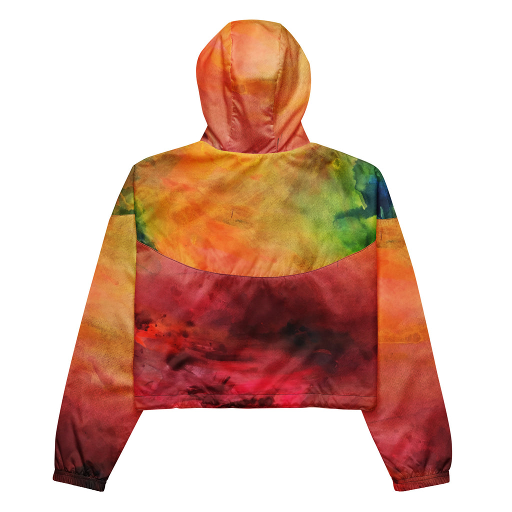 Ink soul cropped windbreaker