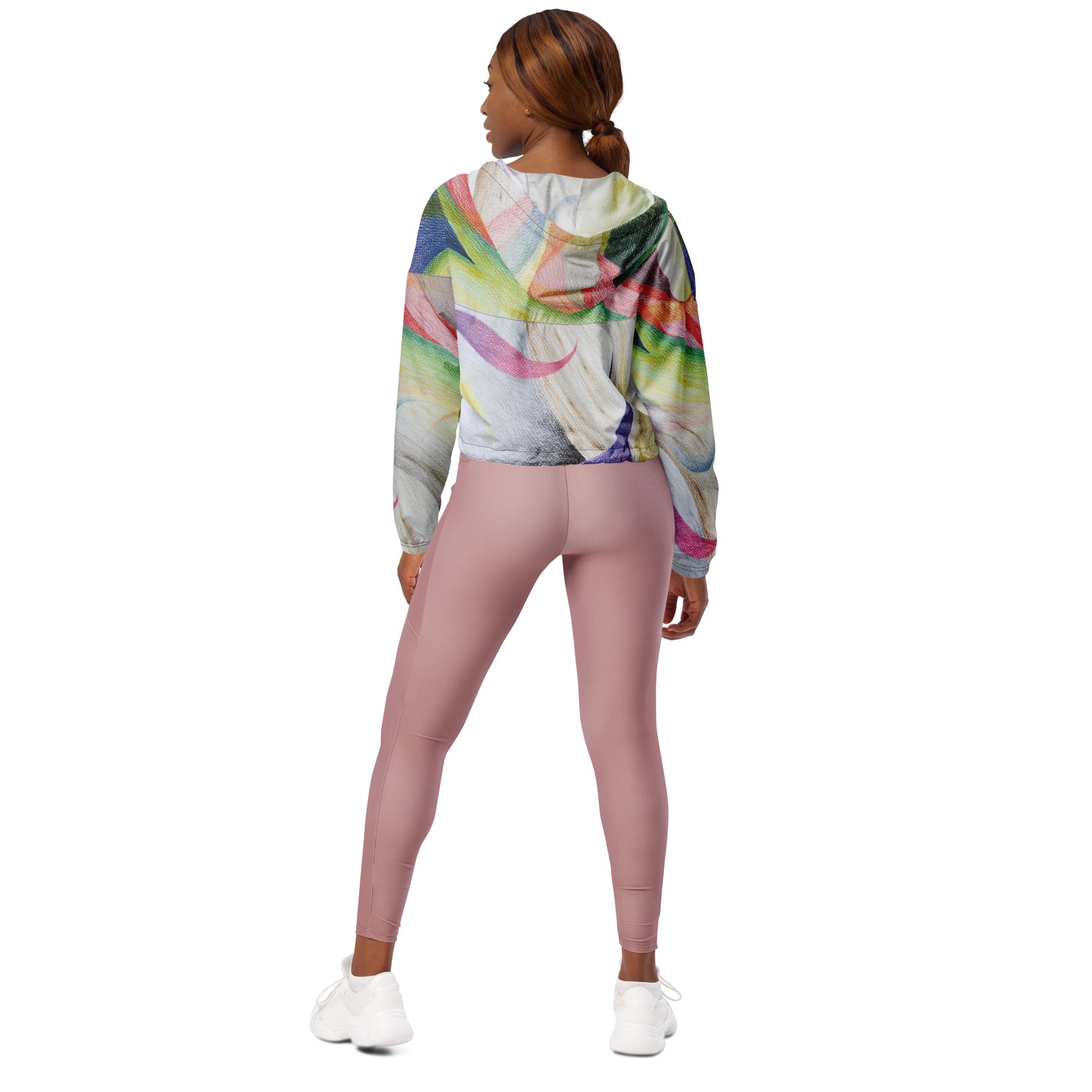 Color contact cropped windbreaker