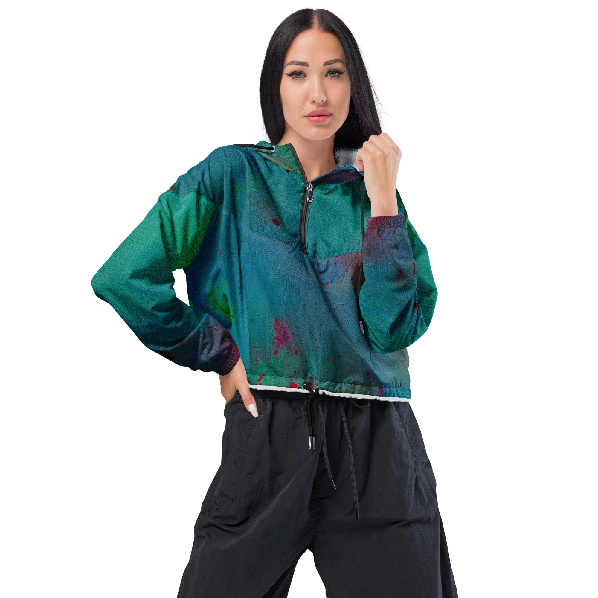 Ink cropped windbreaker