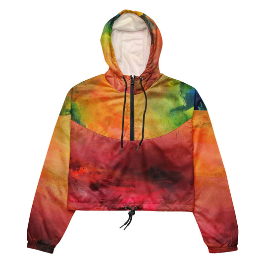 Ink soul cropped windbreaker