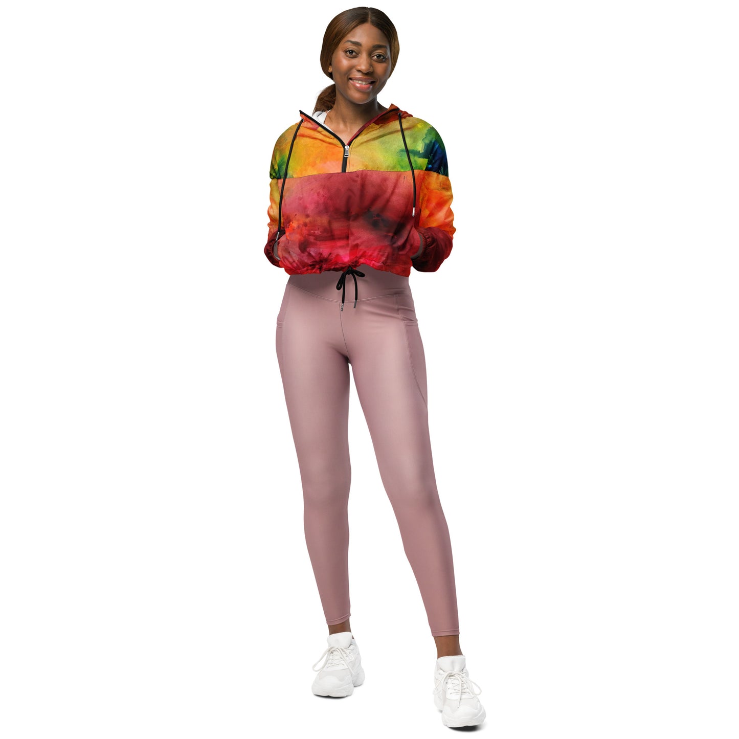 Ink soul cropped windbreaker
