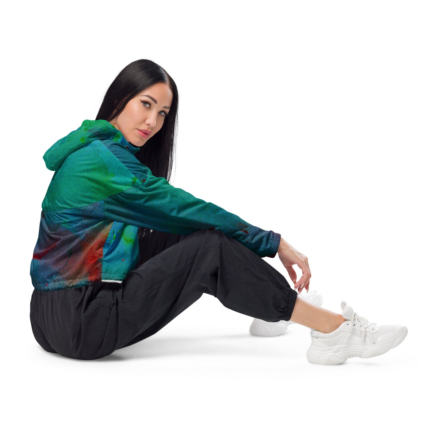 Ink cropped windbreaker
