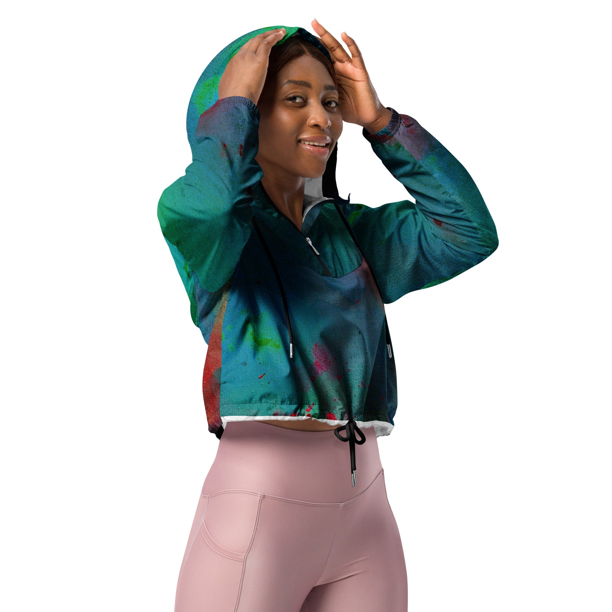 Ink cropped windbreaker