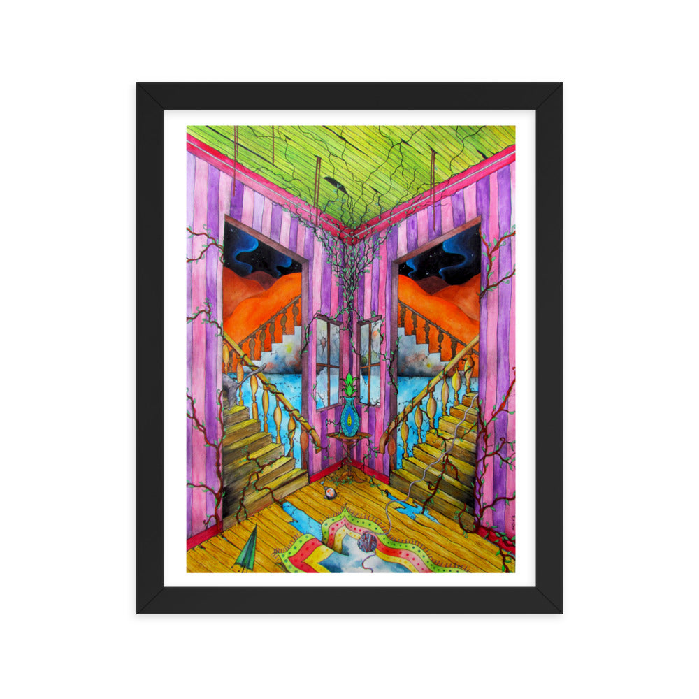 Stairs Framed poster