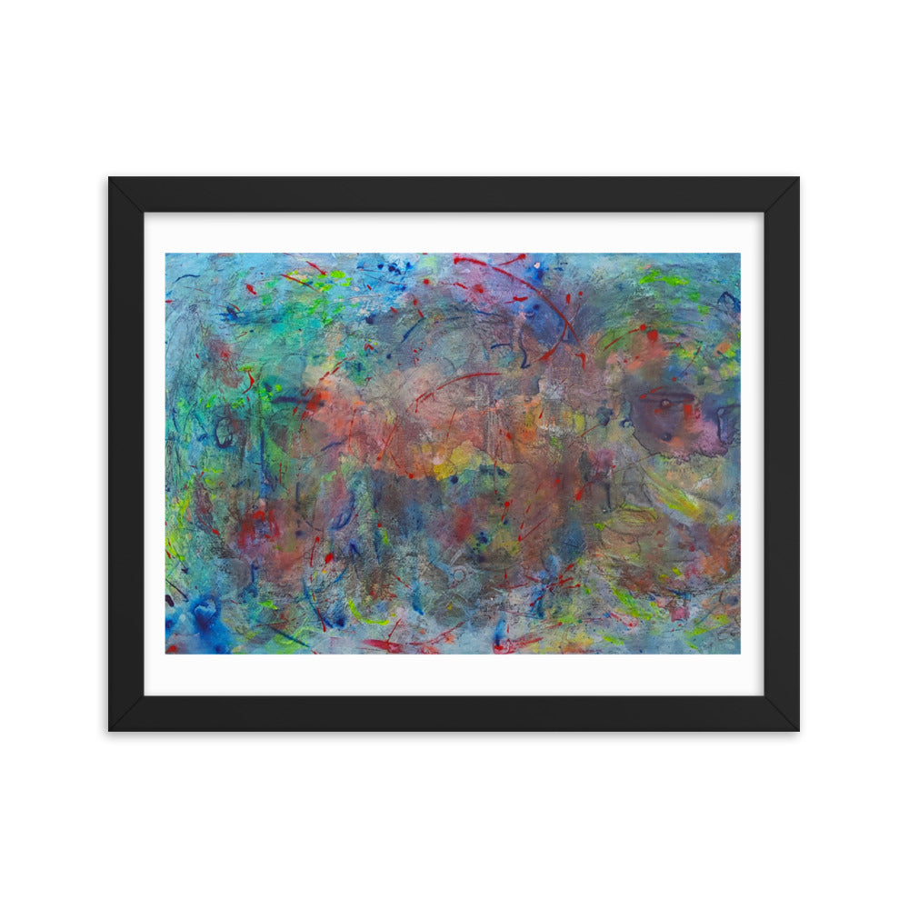 Color contact Framed poster