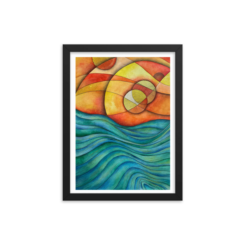 Sunset Framed poster