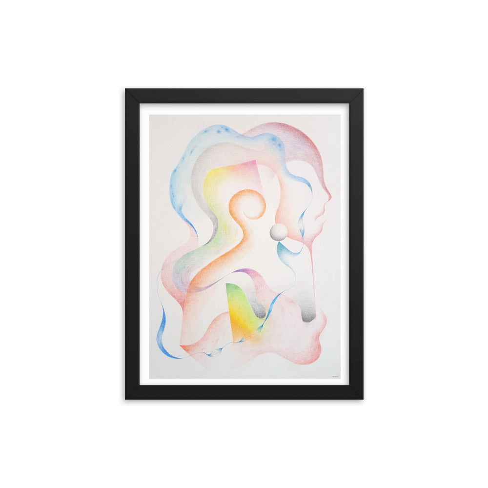 Silueta del ser Framed poster