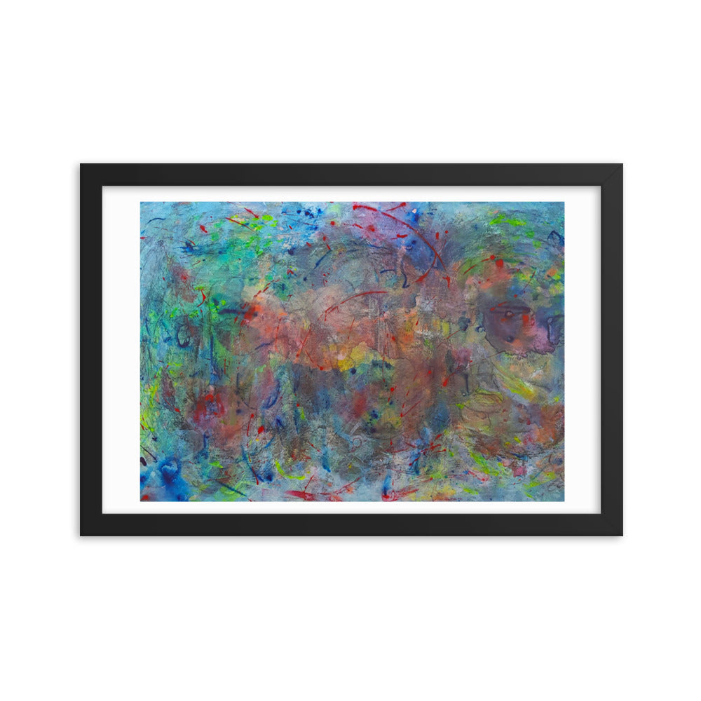 Color contact Framed poster