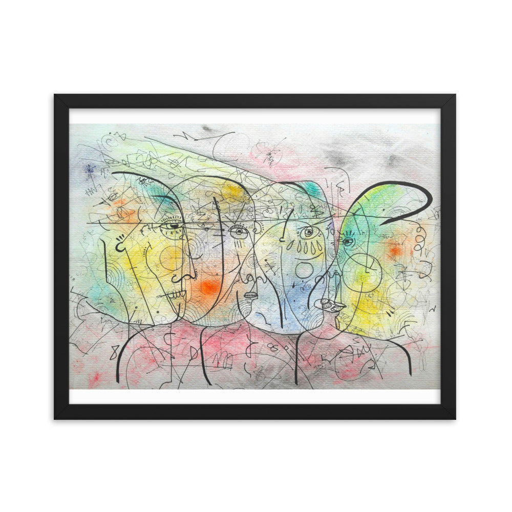 Encuentro Framed poster