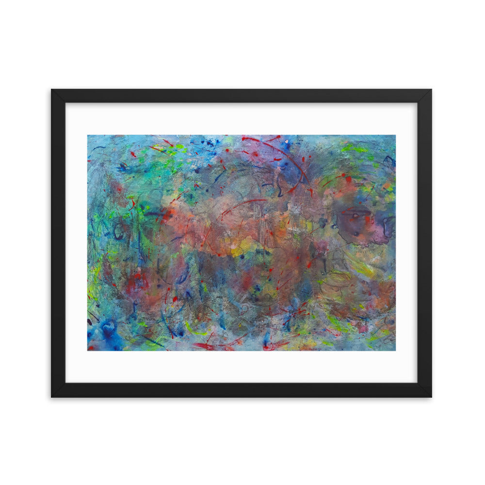 Color contact Framed poster