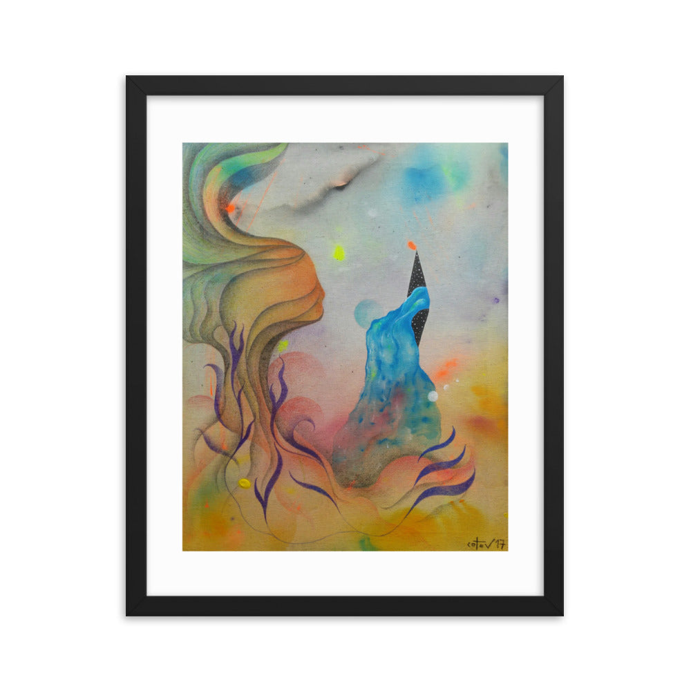 Cosmic teapot Framed poster