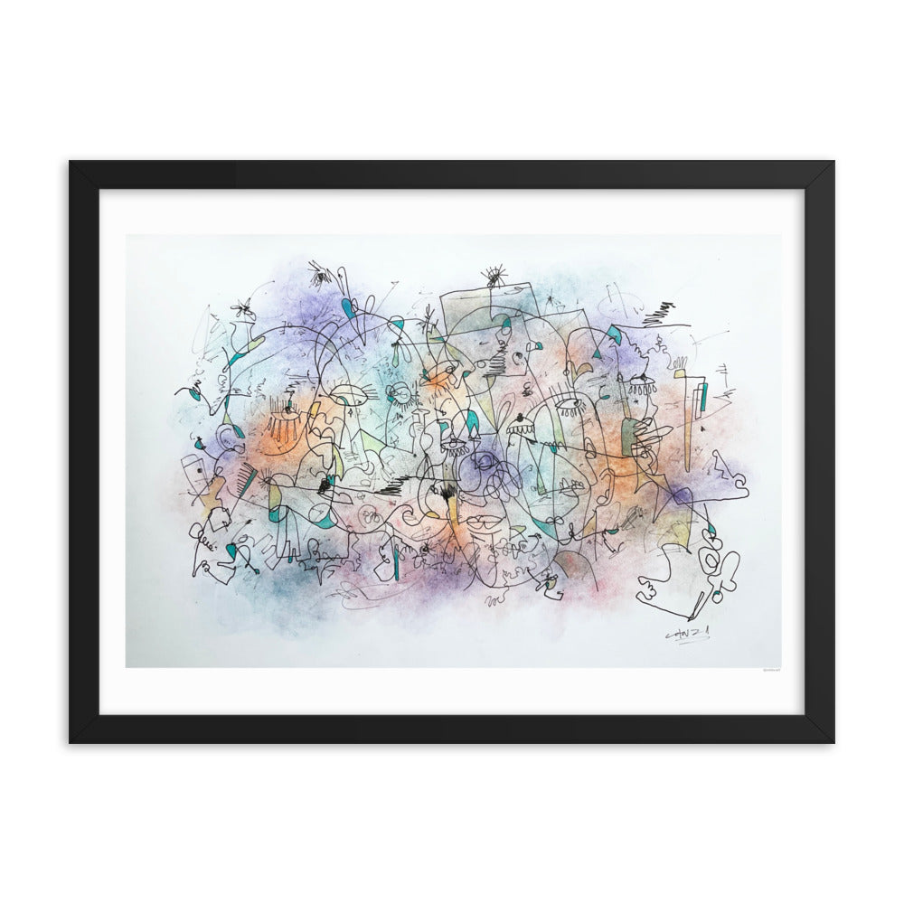 Poeme Framed poster
