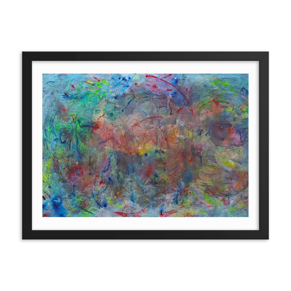 Color contact Framed poster