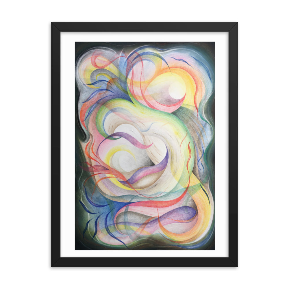 Color contact Framed poster